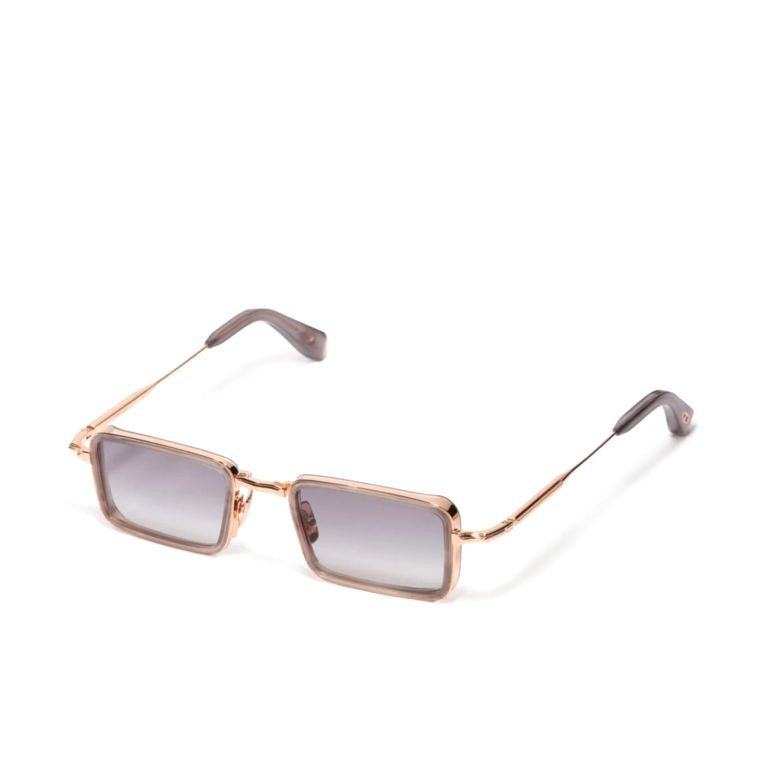 John Dalia Pierce Rectangular Frame Sunglasses With Gradient Gray Lenses