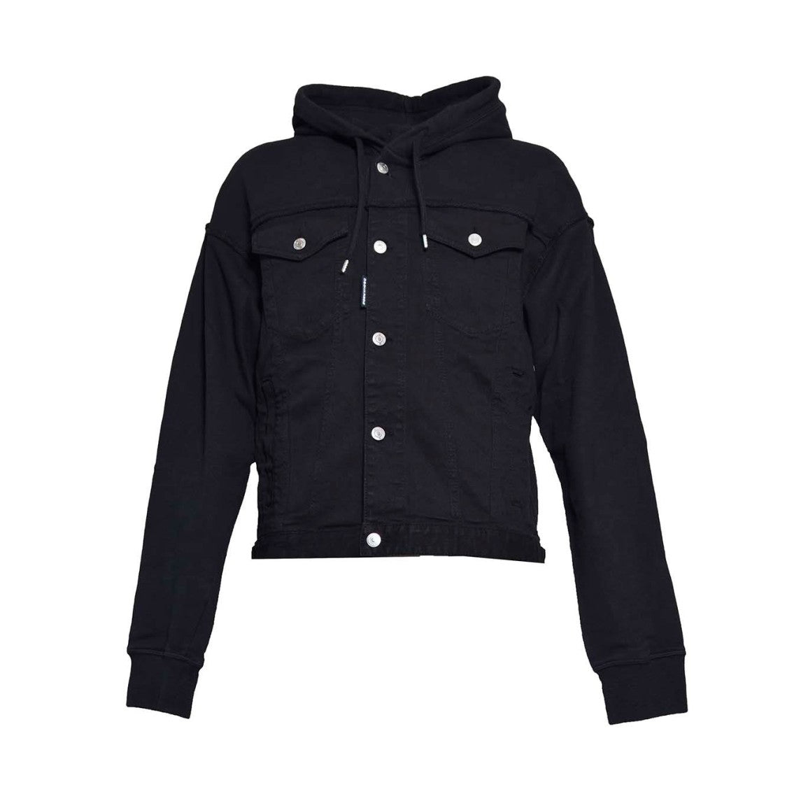 Dsquared2 Cotton-Blend Denim Worker Jacket With Hood