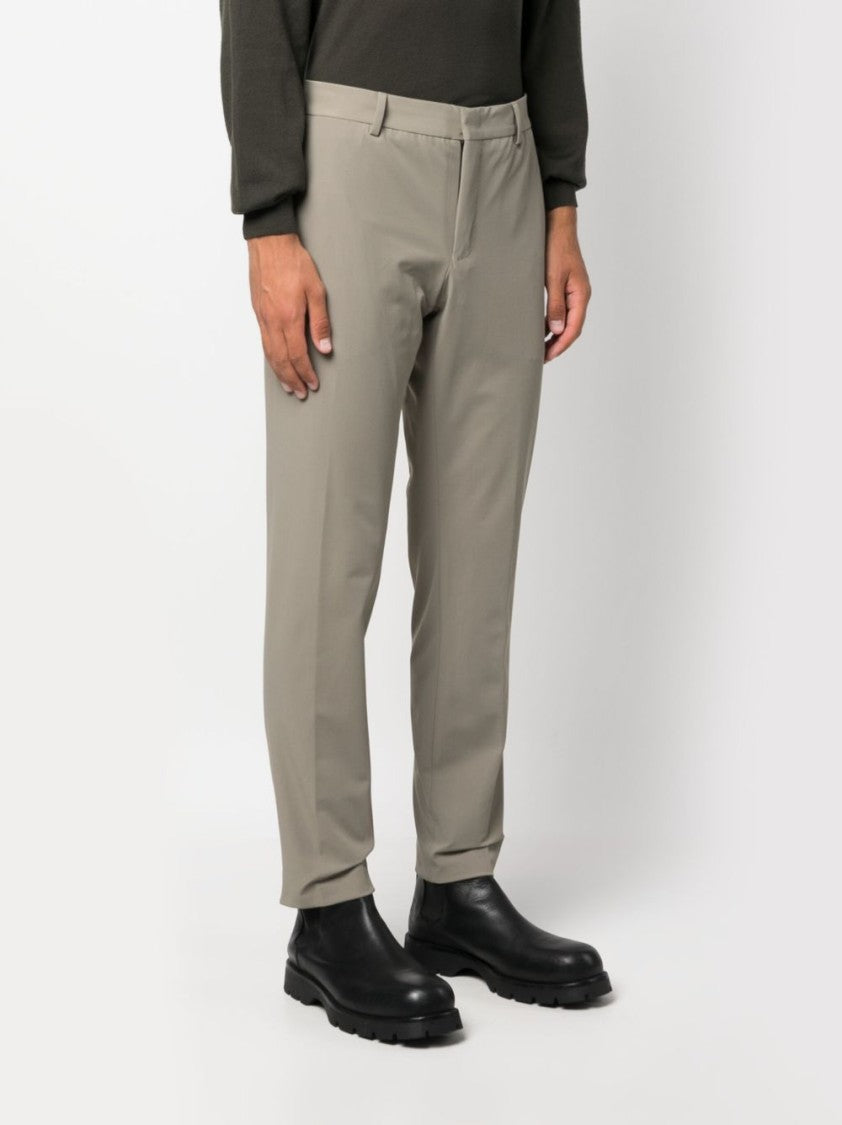Pt Torino Slim-Fit Trousers With Smooth Finish And Discreet Pockets