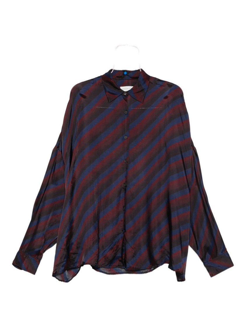 Dries Van Noten Diagonal Stripe Shirt With Classic Collar