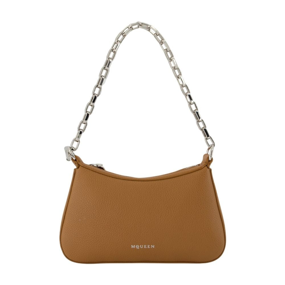 Alexander Mcqueen T Bar Mini Handbag - Leather - Brown