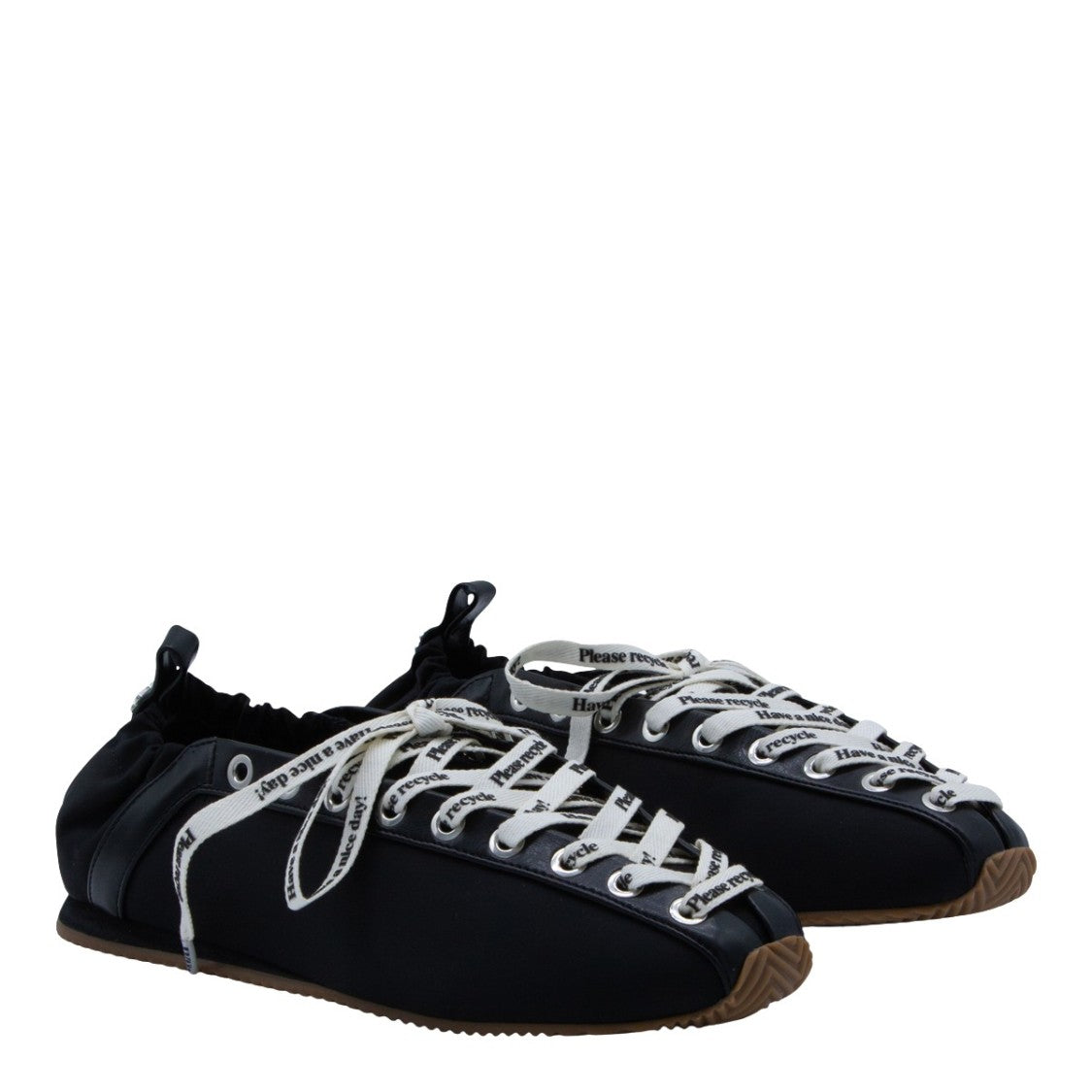 Ganni Timeless Black Flats With Rounded Toe And Minimalist Design