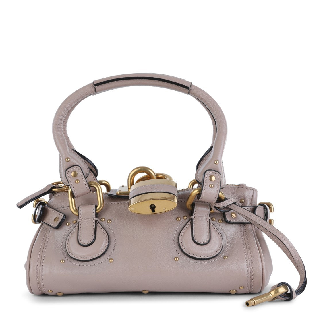 Chloé Pink Leather Paddington Top Handle Bag