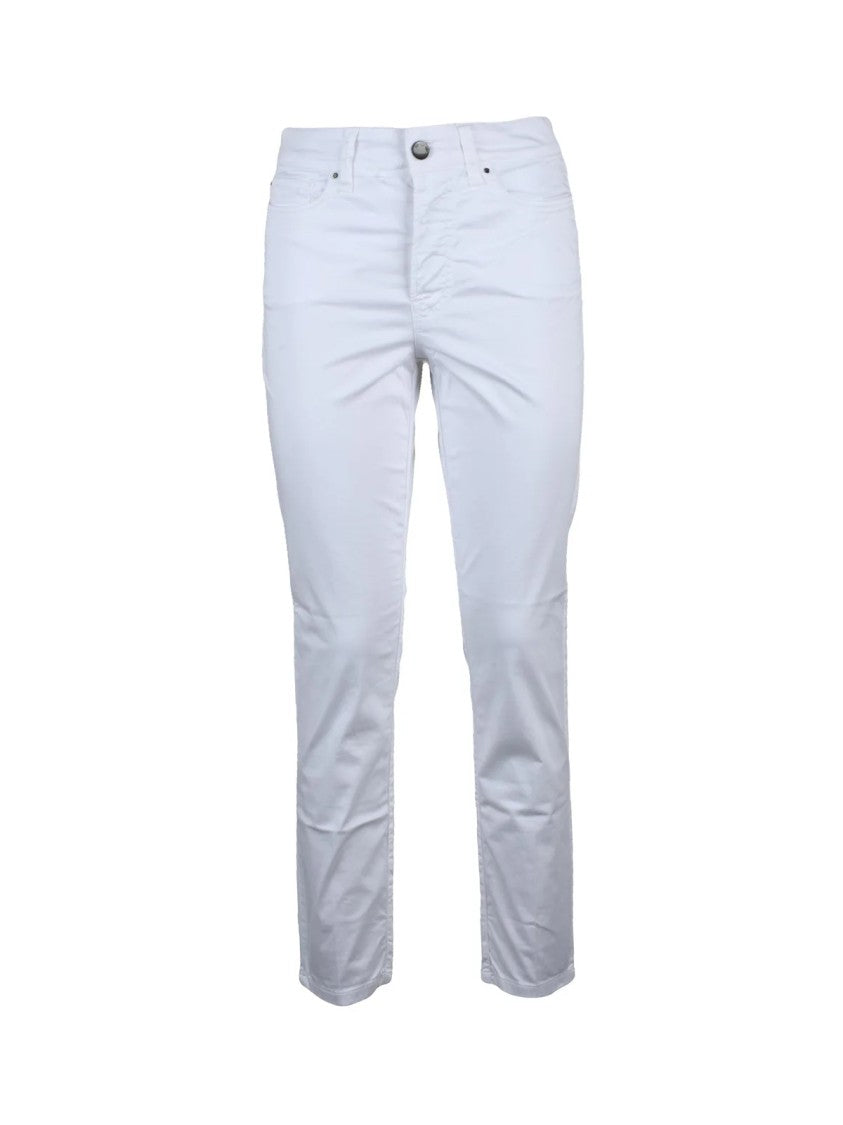 S.O.S. Vintage Wardrobe S.O.S.Vintage Wardrobe Cotton Stretch Trousers - White