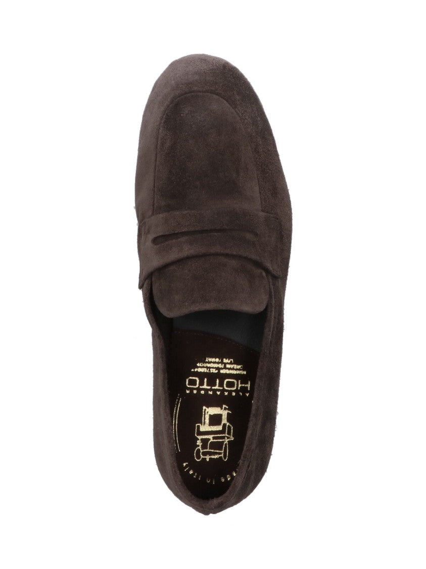 Alexander Hotto Suede Moccasins – Brown
