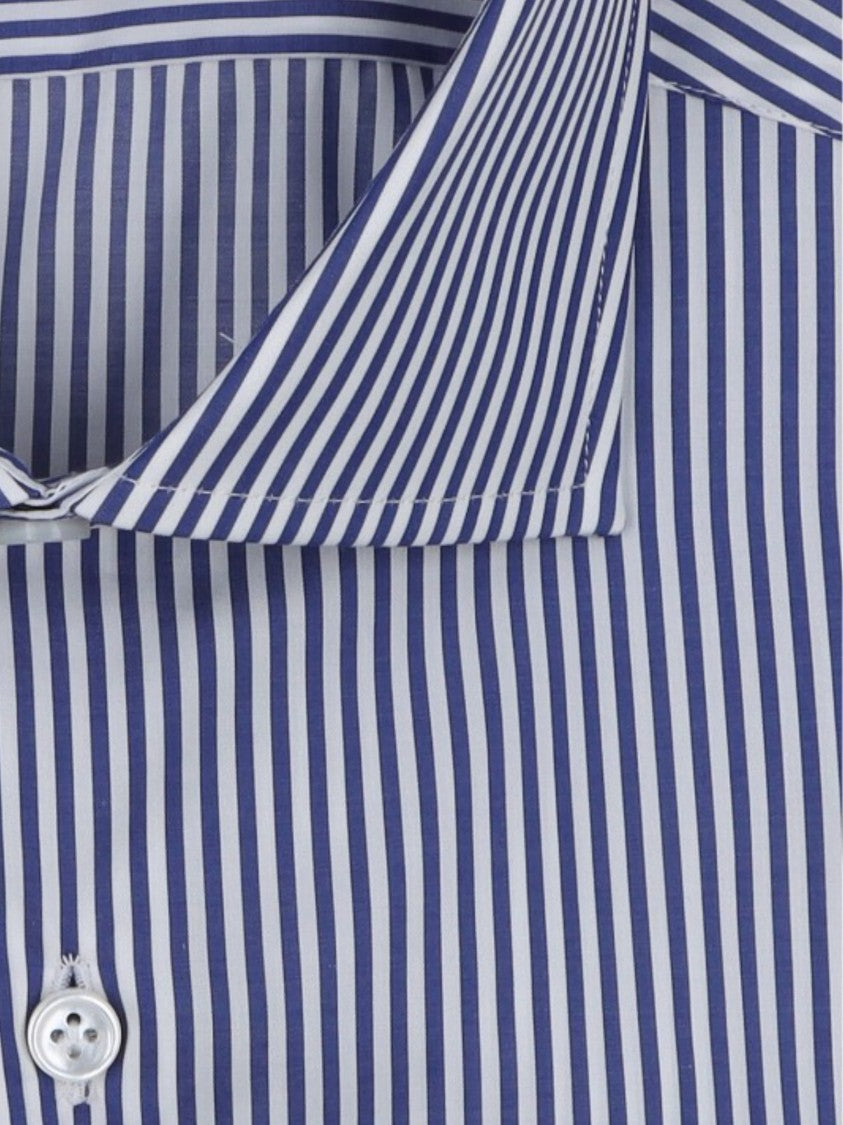 Sonrisa Blue Striped Cotton Casual Shirt