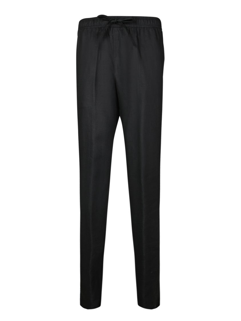 Dolce & Gabbana Tailored Black Trousers With Elastic Waistband