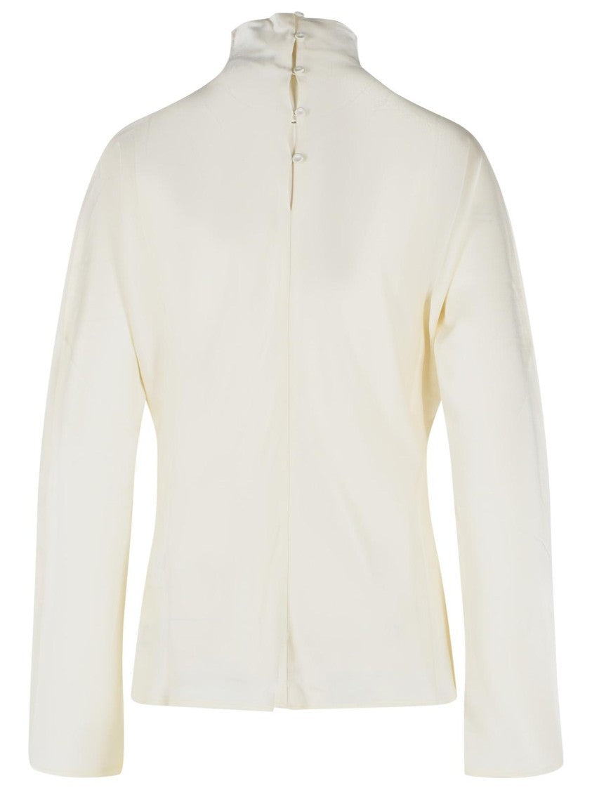Róhe Cream Acetate Blend Blouse