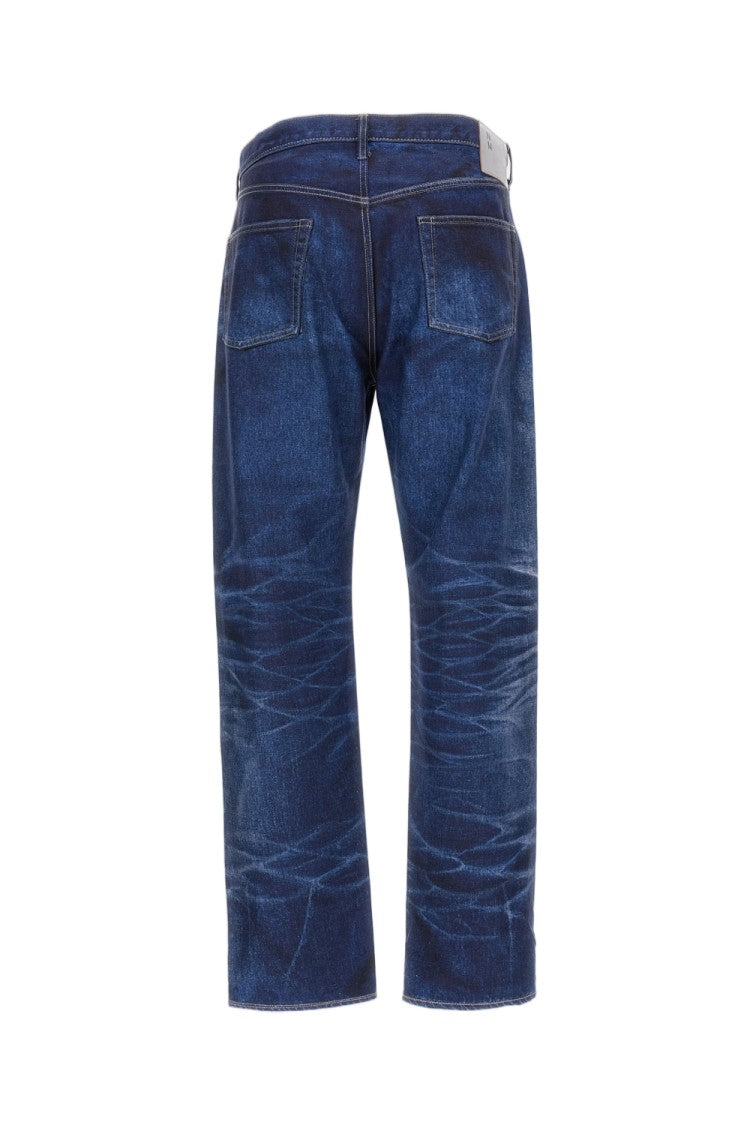 Junya Watanabe Trompe-L'œil Printed Denim-Style Trousers With Classic 5-Pocket Design