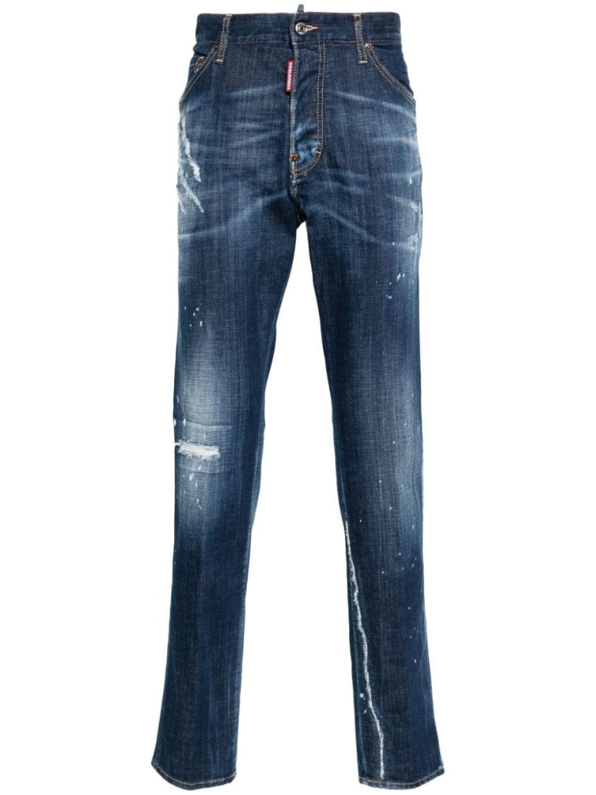 Dsquared2 Blue Cotton Denim