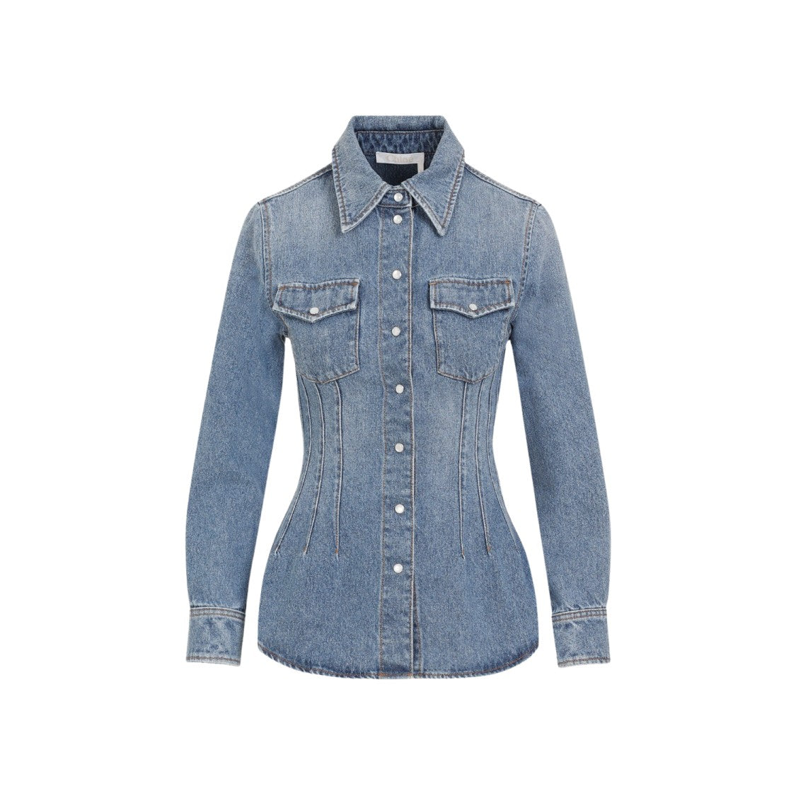 Chloé Foggy Blue Cotton Shirt