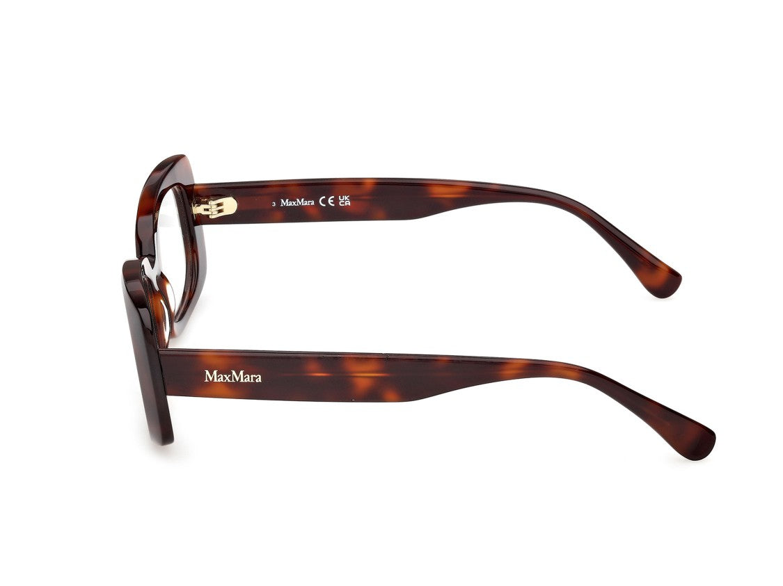 Max Mara Glossy Tortoiseshell Mm5233 Oversized Sunglasses