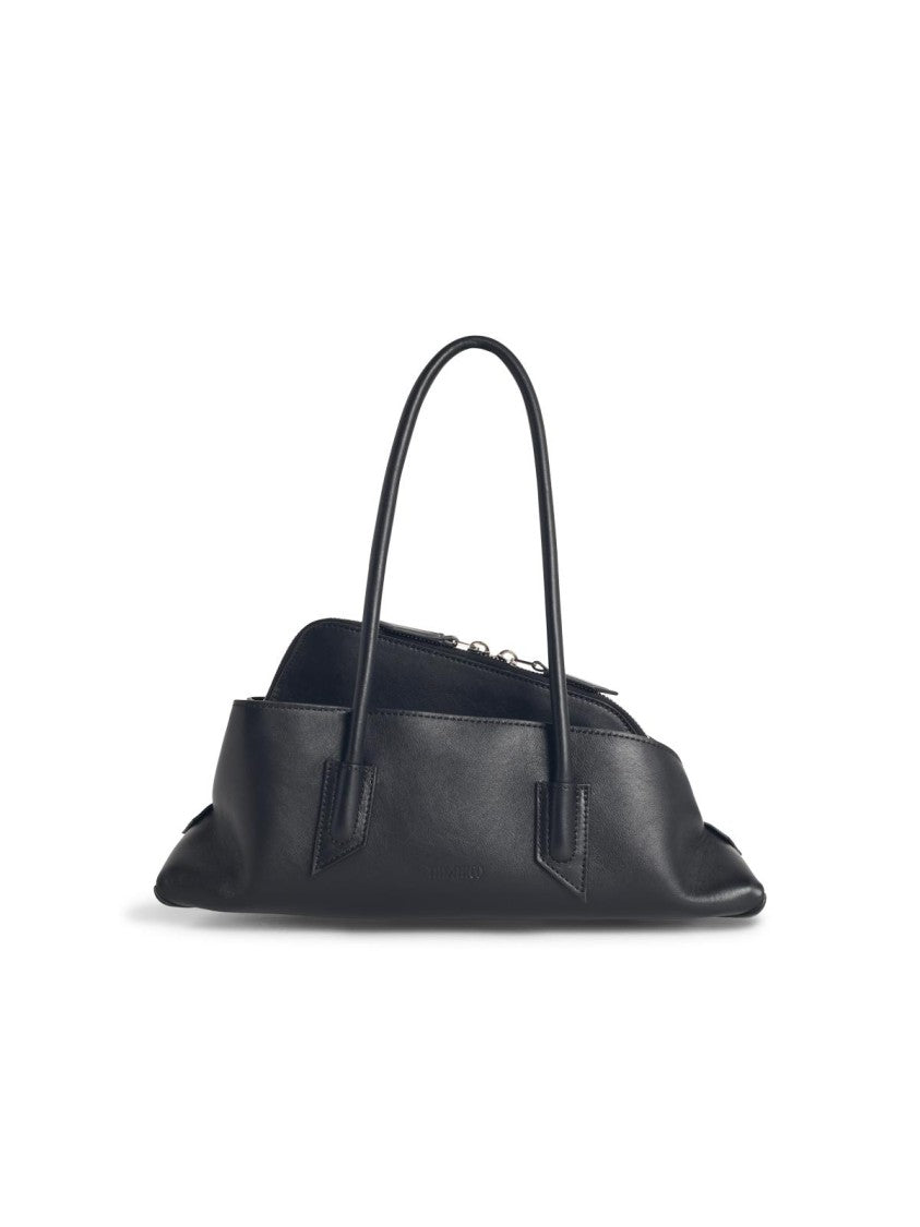 The Attico 'La Passeggiata' Small Black Leather Bag