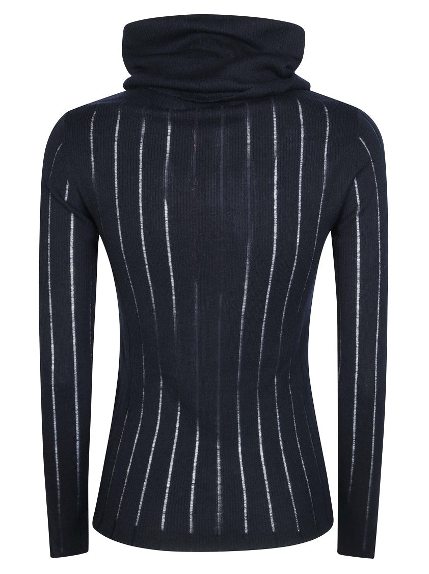 Max Mara Mstbadesse Ribbed Knit Long-Sleeve Top