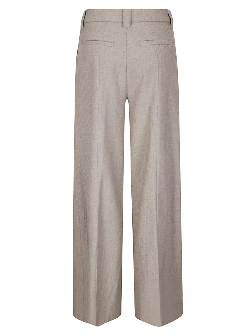 The Latest Wide-Leg Trousers In Wool Blend