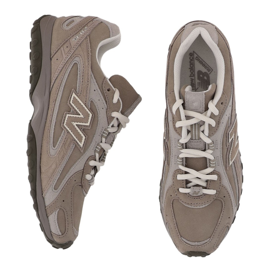 New Balance Taupe 204L Panel Suede Mesh Sneakers