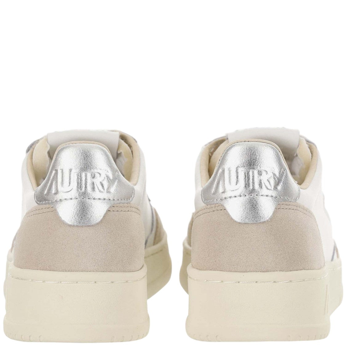 Autry Medalist Leather Sneakers With Suede Inserts