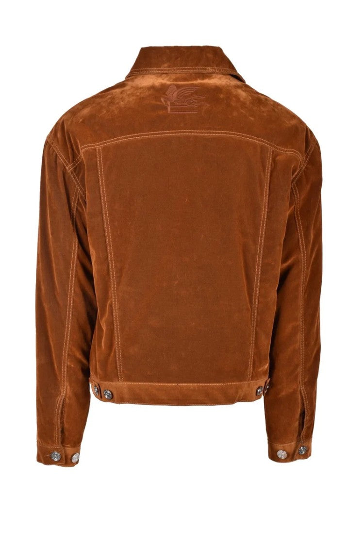 Etro Velvet Jacket With Plush Lining - Brown