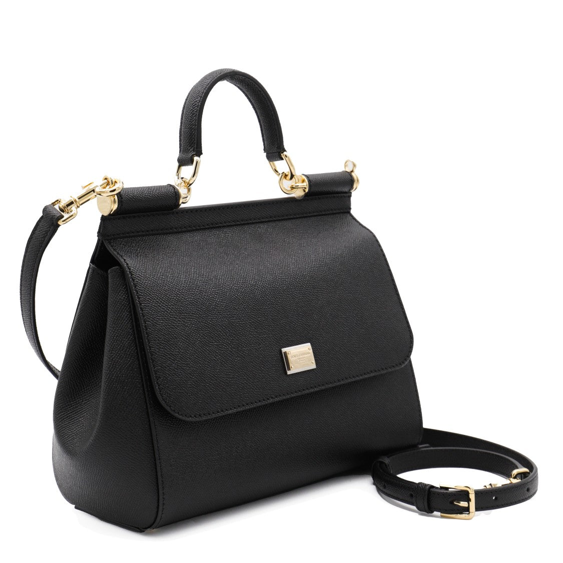 Dolce & Gabbana Structured Handbag With Trapezoidal Silhouette