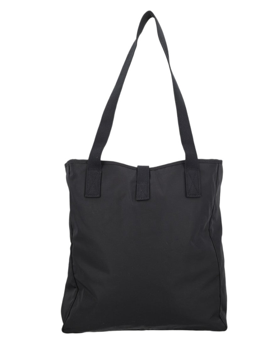 A.P.C. Minimalist Black Polyester Tote Bag With Buckle Closure