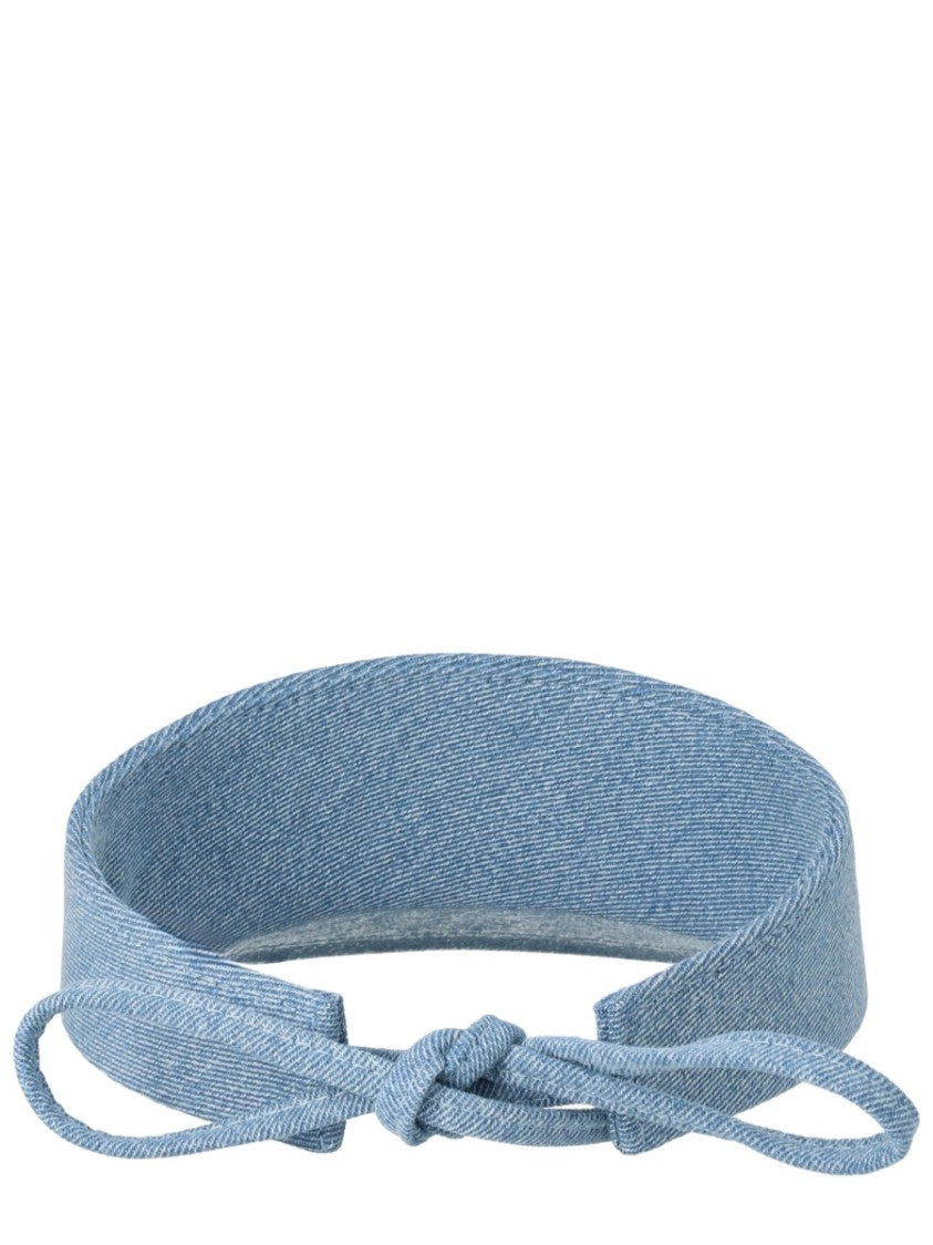 Ruslan Baginskiy Blue Denim Visor Curved Brim Hat