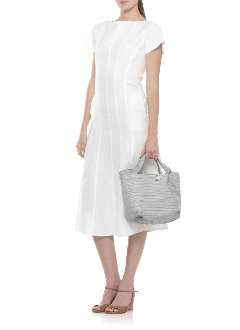 Majo Textured Light Blue Leather Shoulder Bag With Versatile Carrying Options
