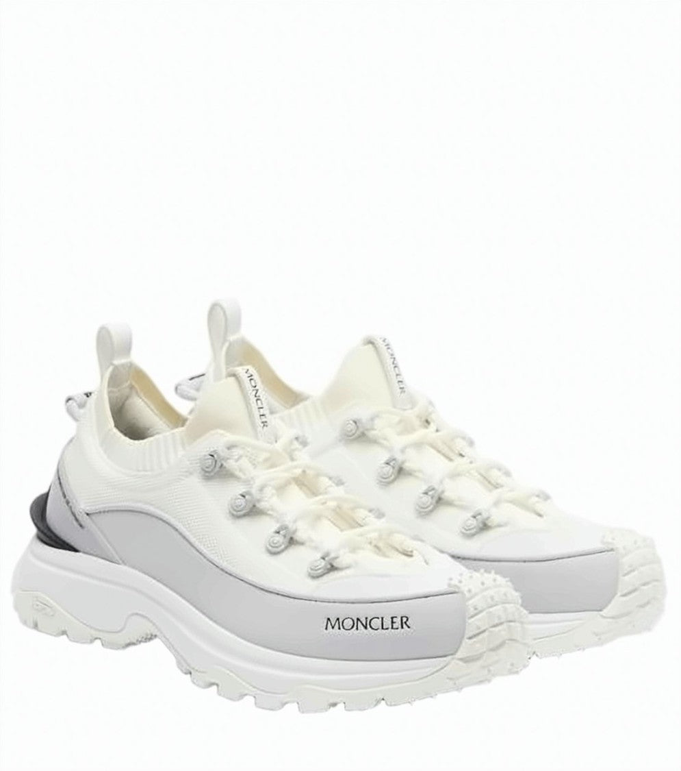 Moncler Sneakers With Knit And Nylon Upper