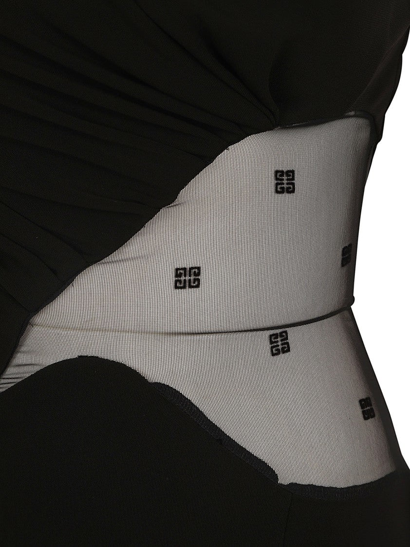 Givenchy Fitted Black Dress With Twist Detail