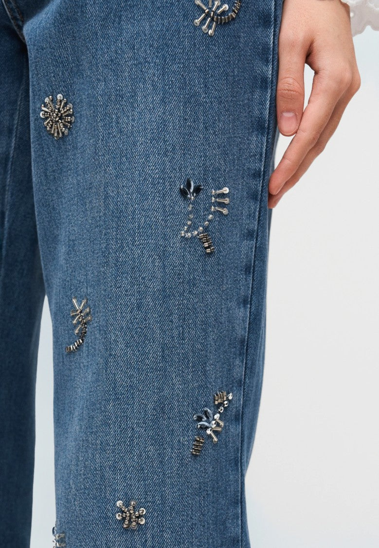 Max Mara Light Used Blue Denim Jeans