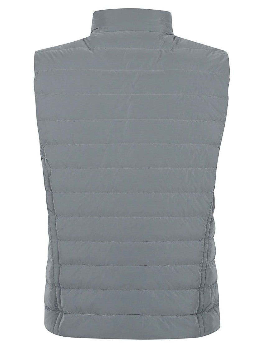 Moorer Grey Calaf-Os Quilted Polyamide Vest