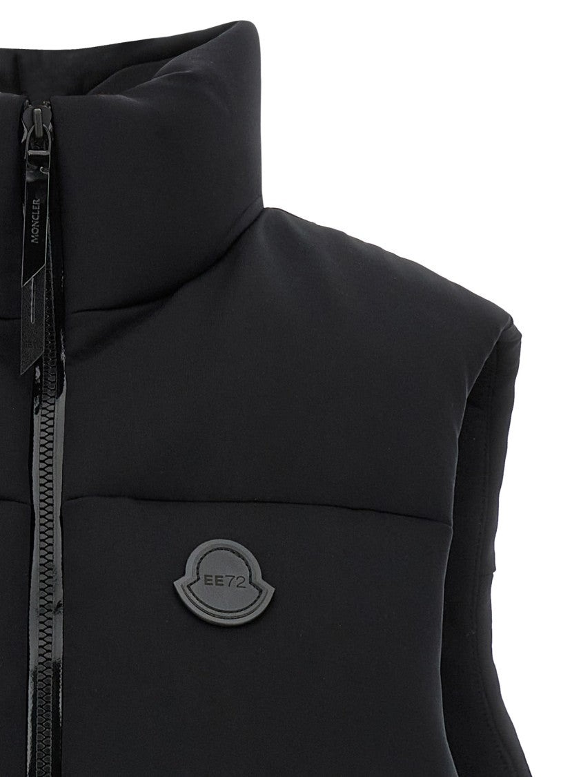 Moncler Genius Quilted Vest With High Neck And Asymmetrical Hem