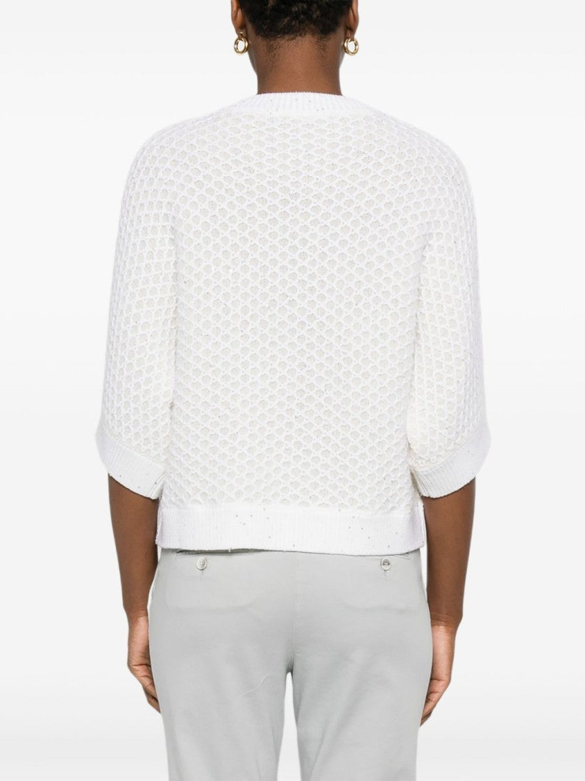 Peserico Textured Knit Virgin Wool Sweater