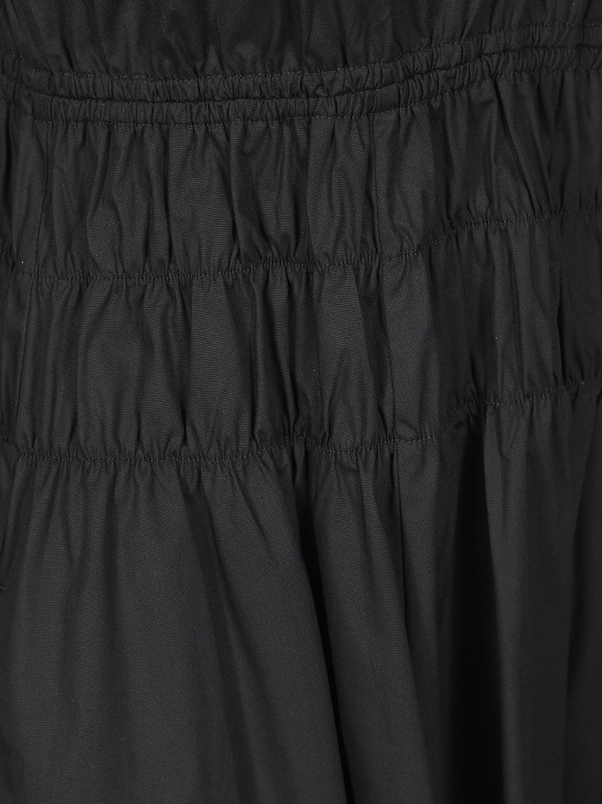 Pinko Deep Onyx Amie Poplin Midi Dress