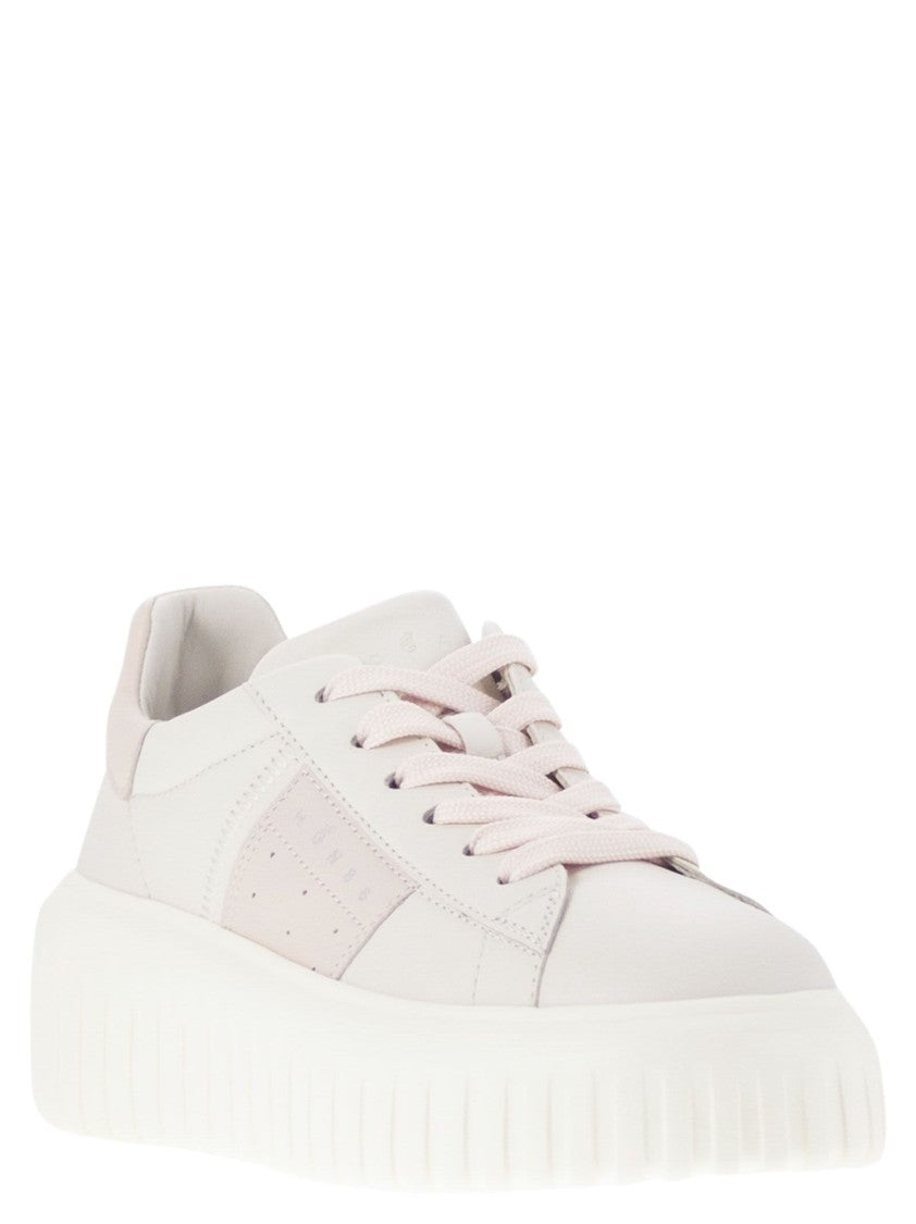 Hogan H-Stripes Trainers With Side Band