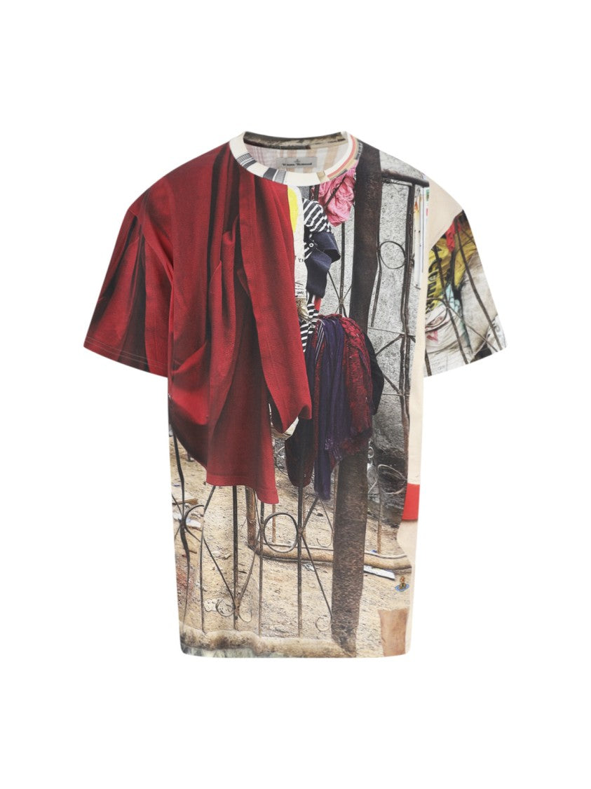 Vivienne Westwood Multicolor Printed Cotton T-Shirt