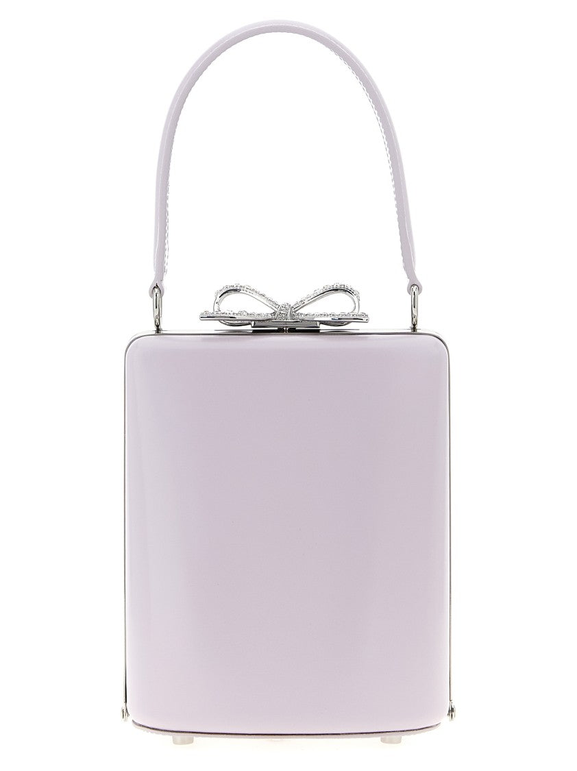 Self-Portrait 'Lilac Leather Mini Bow' Handbag
