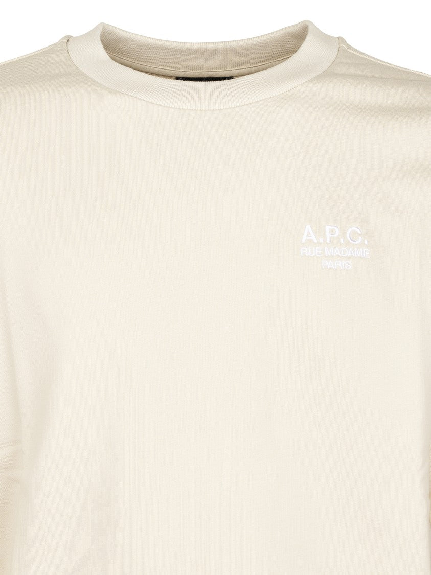 A.P.C. Minimalist Crewneck Sweater In Organic Cotton