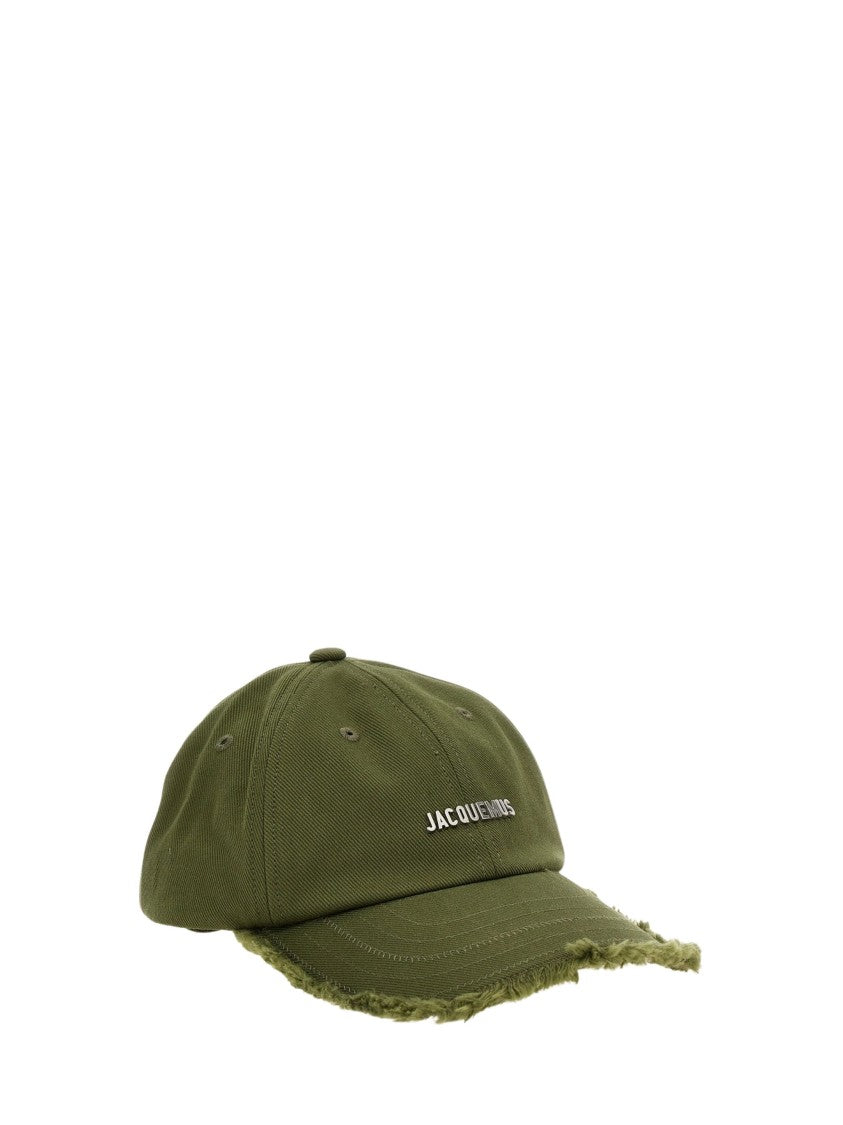 Jacquemus Artichaut Cap With Frayed Edges And Adjustable Strap