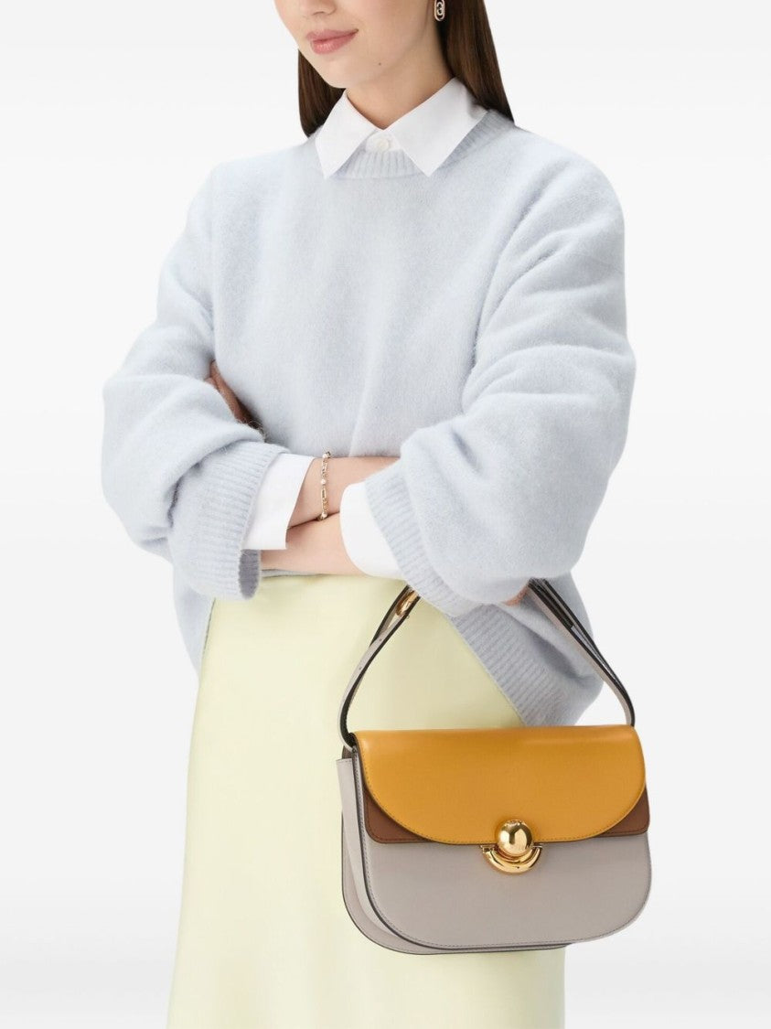 Furla Half-Moon Shoulder Bag With Gold-Tone Clasp