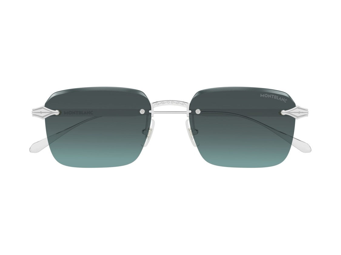 Montblanc Grey Mb0456s Gradient Rimless Sunglasses