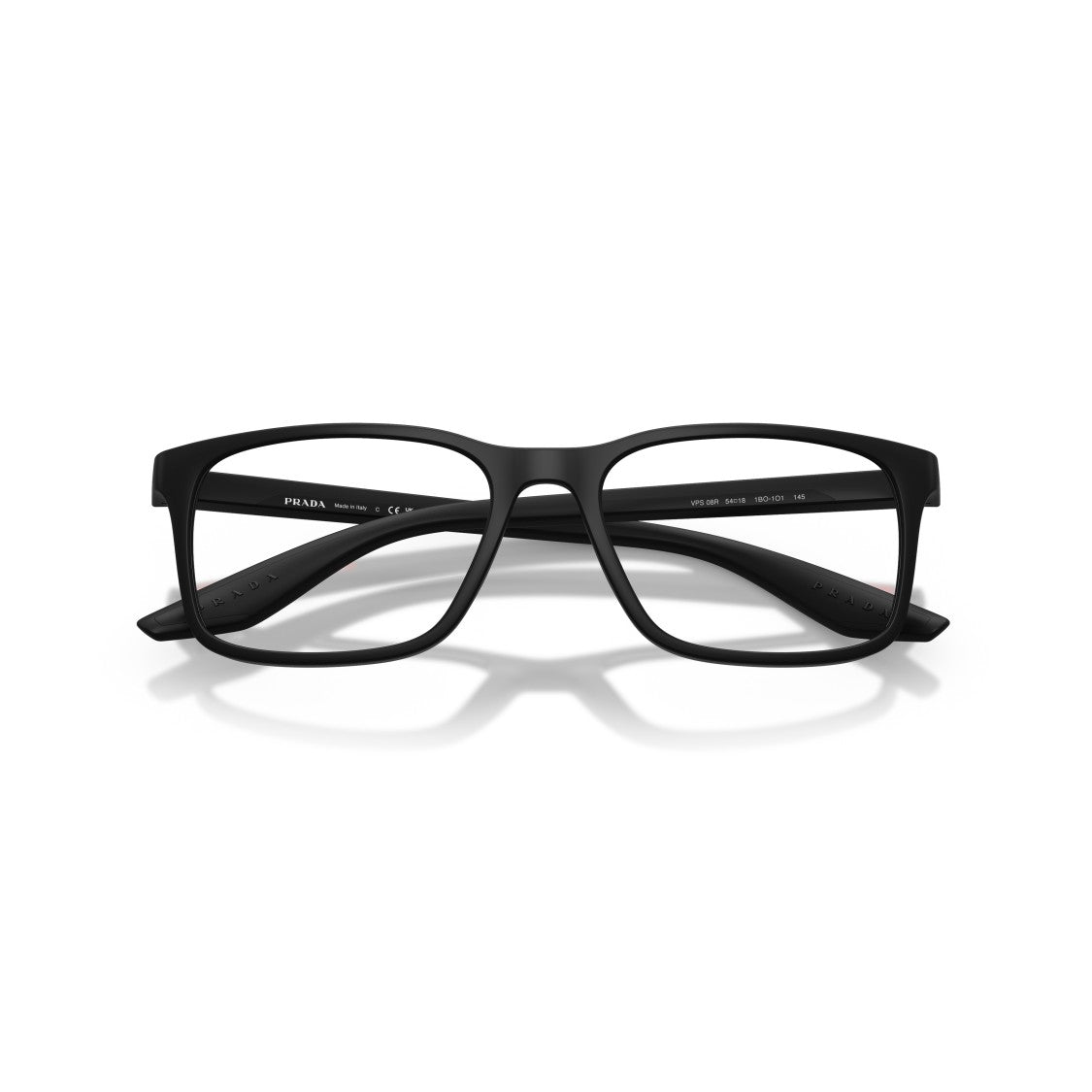 Prada Linea Rossa 0Ps 08Rv Matte Black Rectangular Sunglasses