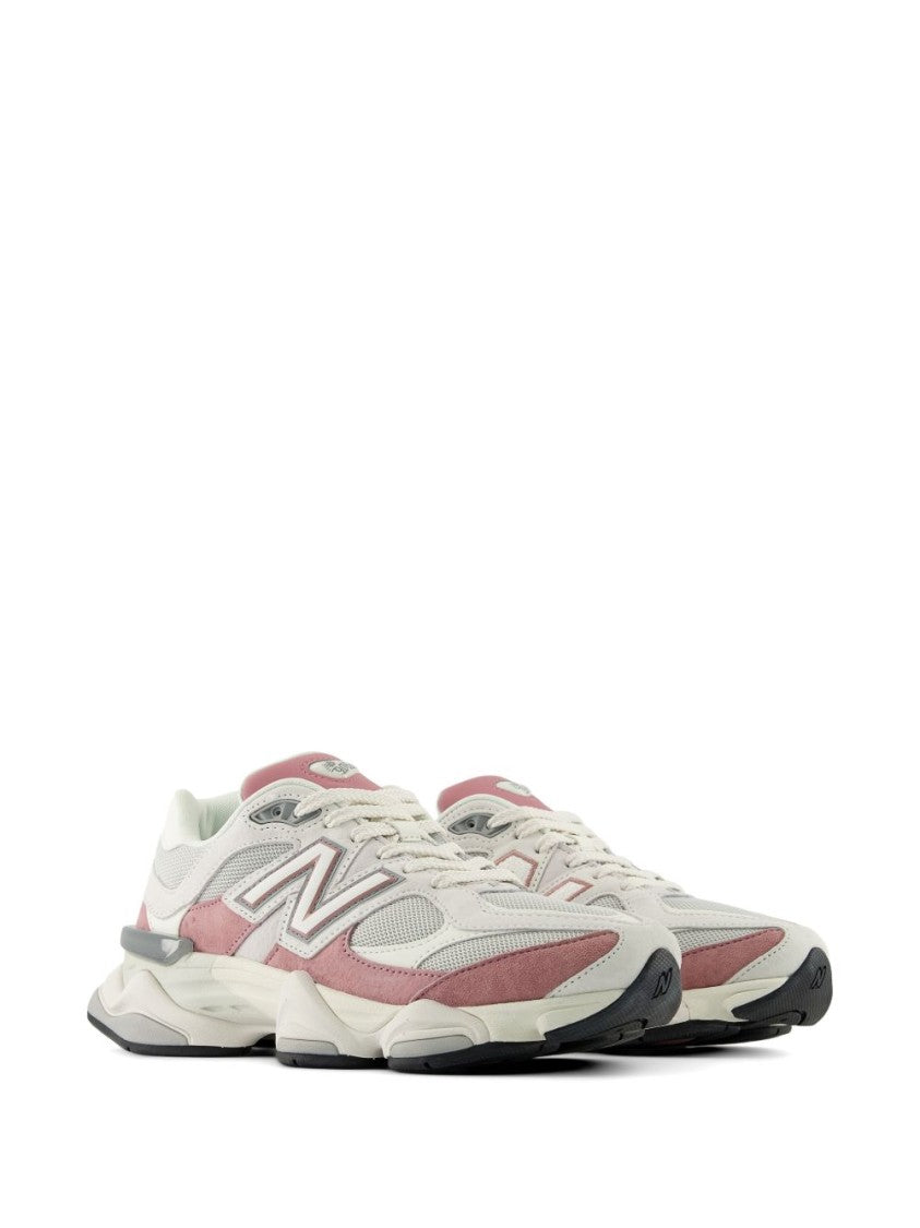New Balance Pink 9060 Pigskin Mesh Cushioning Sneakers
