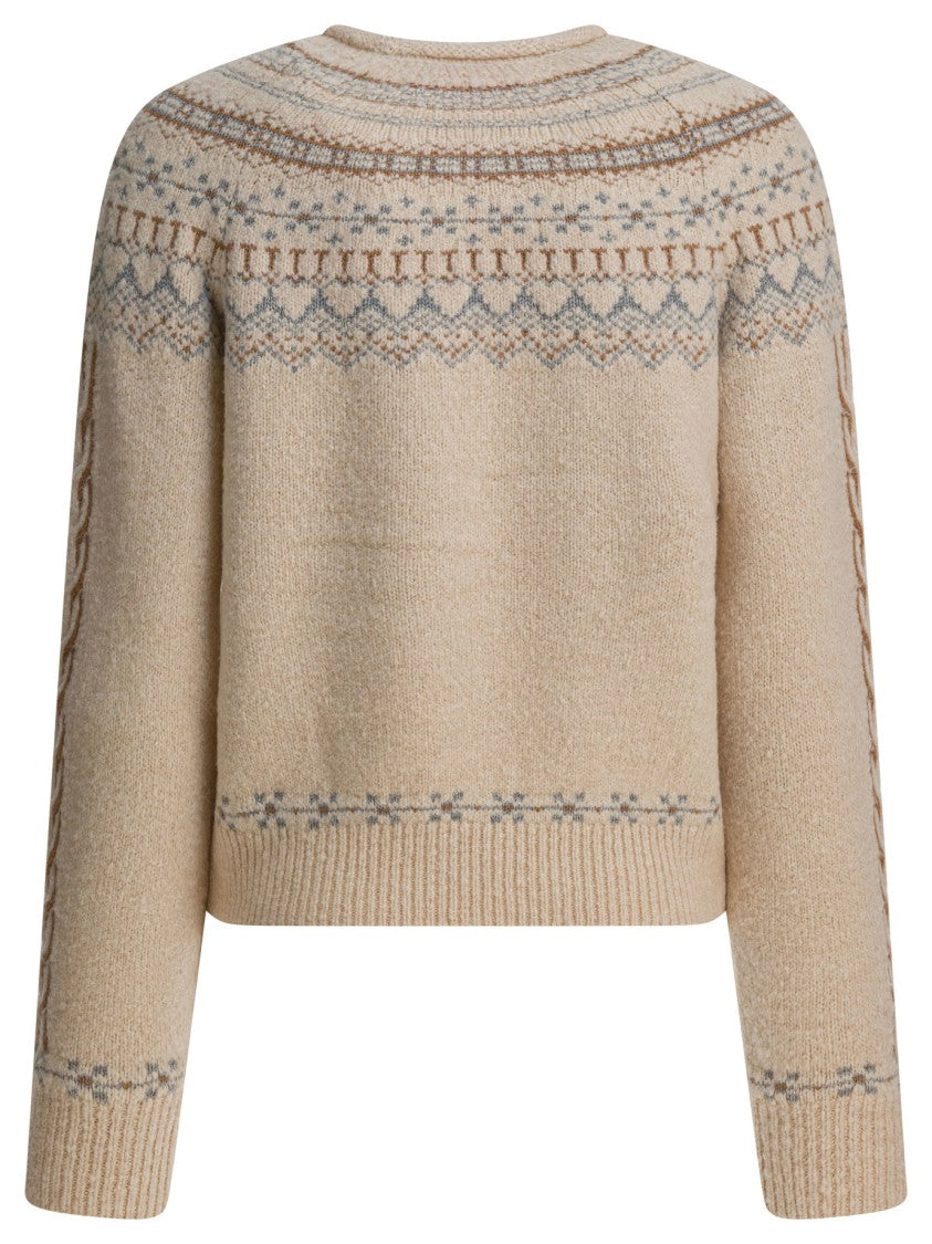 Guest In Residence Multicolored Pattern Knitwear With Textured Finish