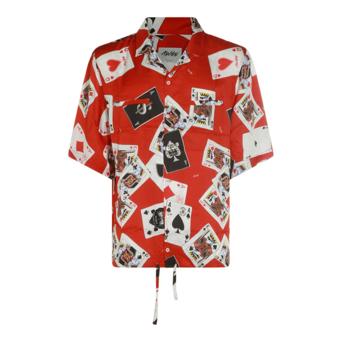 Awge Short-Sleeve Shirt With Vibrant Playing Card Print
