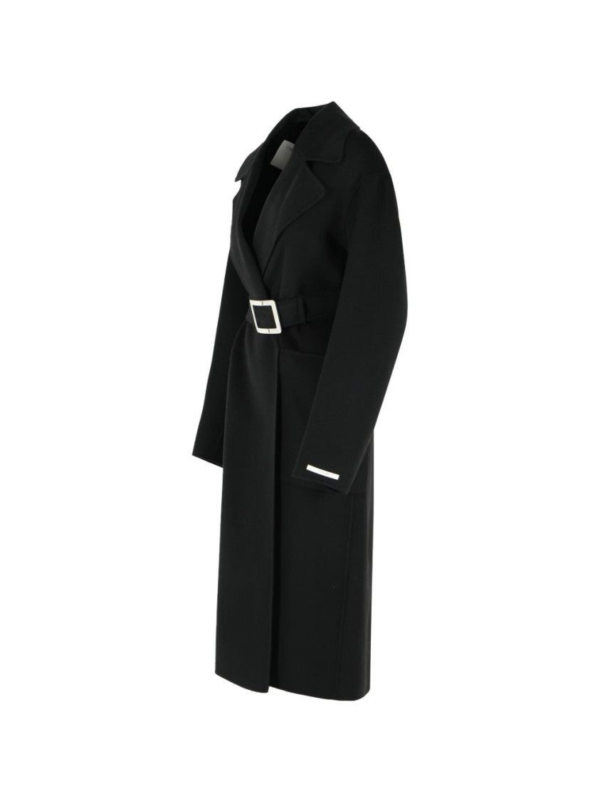 Sportmax Tailored Long Coat With Deep V-Neckline