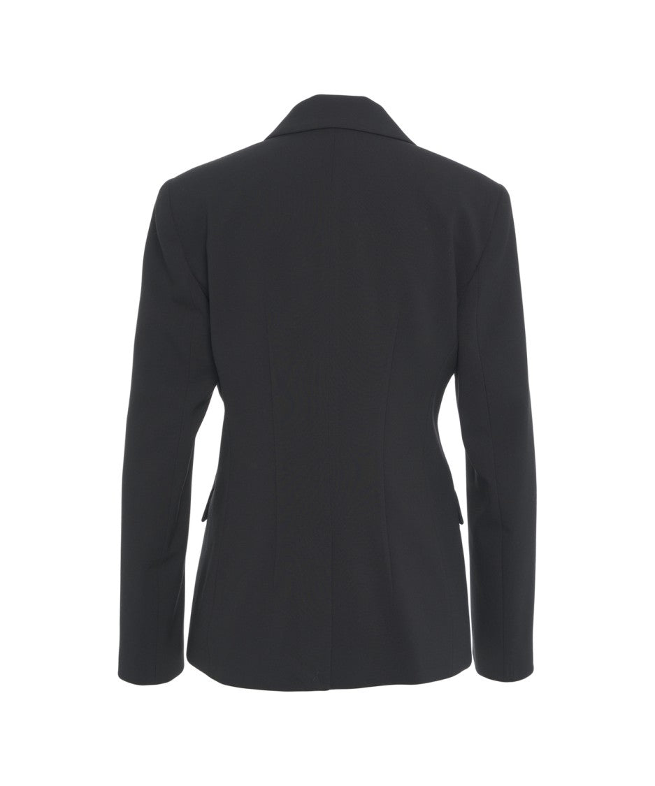 Liu Jo Double-Breasted Tailored Blazer With Elegant Lapel Collar