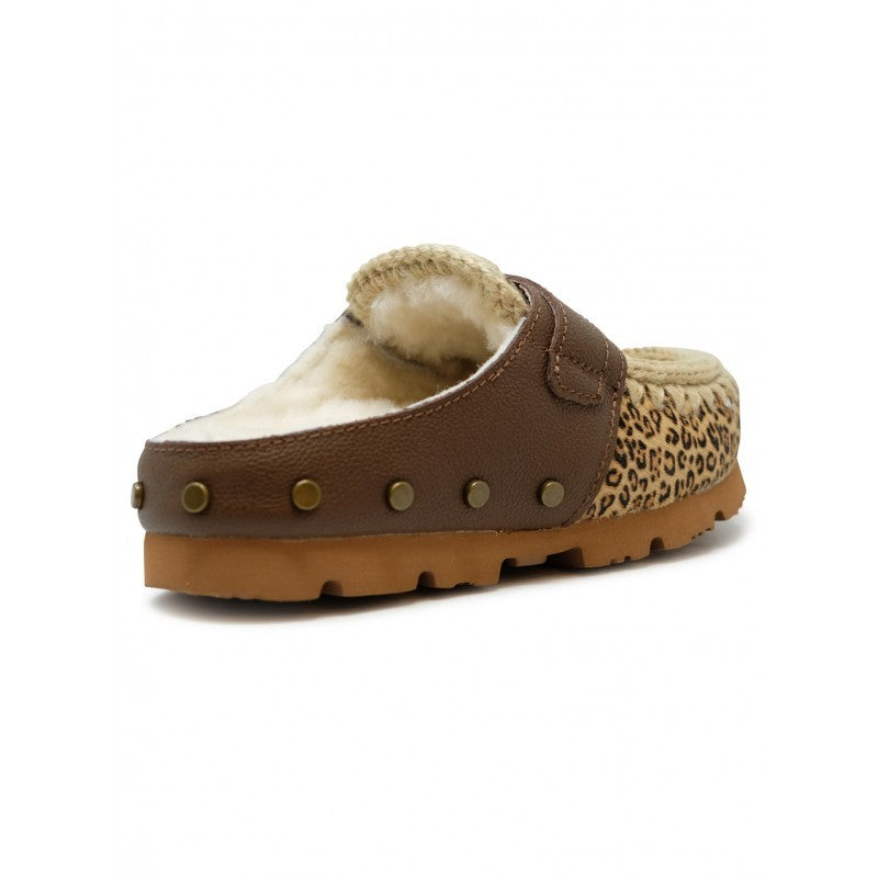 Mou Fw431009d Winter Bio Ponyskin Leather Wool Rubber Clog