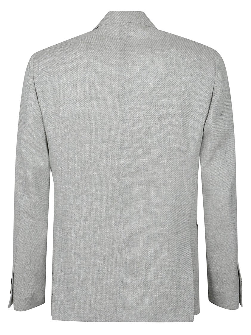 Lardini Roma Textured Virgin Wool-Blend Blazer