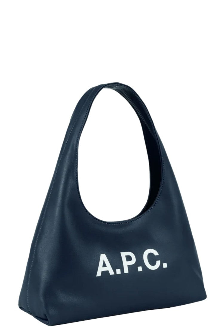 A.P.C. Blue Baby Ninon Polyurethane Shoulder Bag