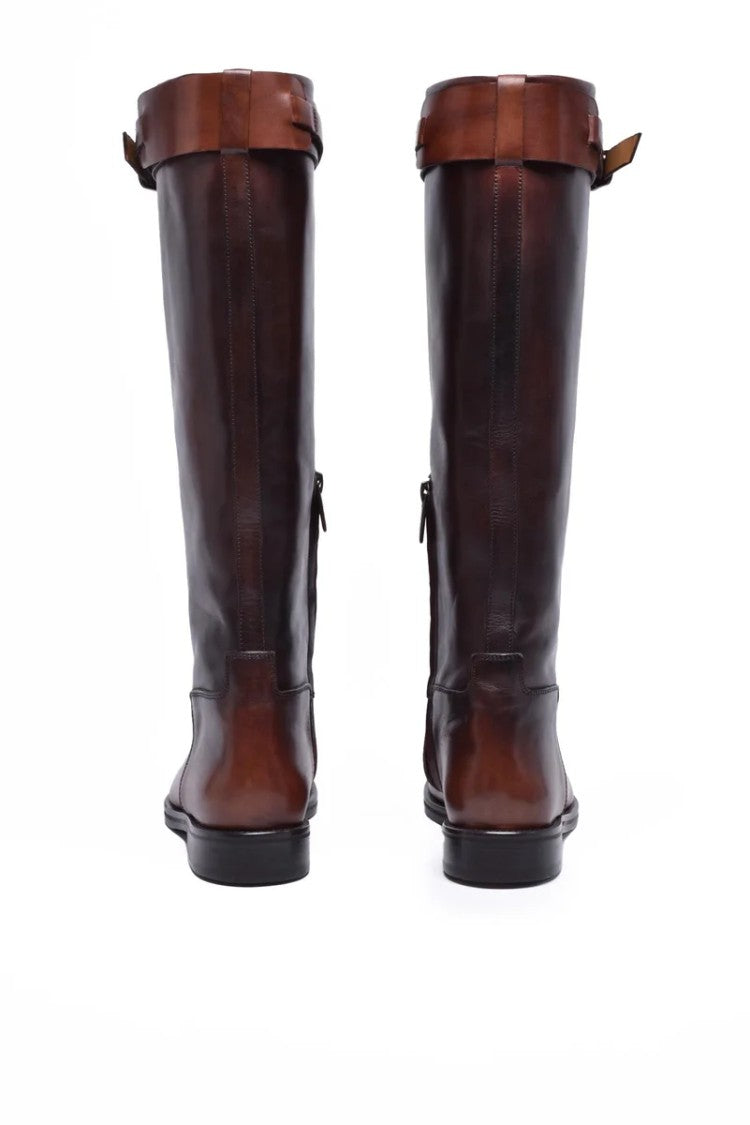 Eleventy Riding Boots - Brown